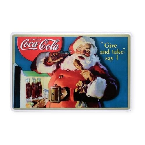 stanta christmas tin sign