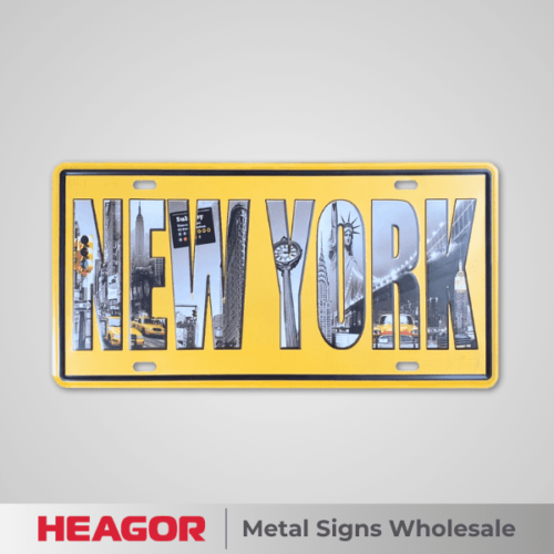 new york license plate souvenir