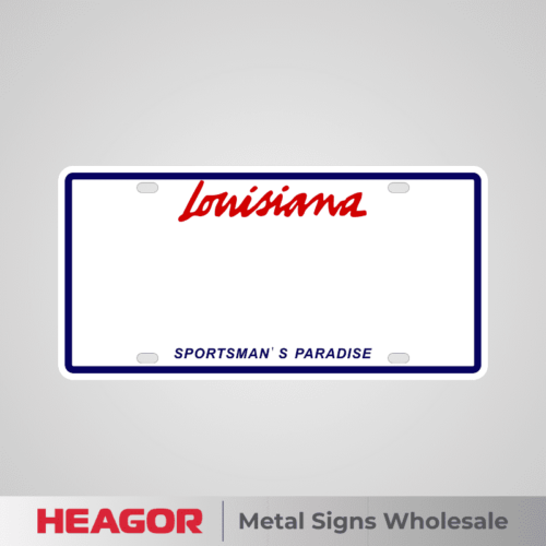 aluminum license plate blanks for louisiana state us