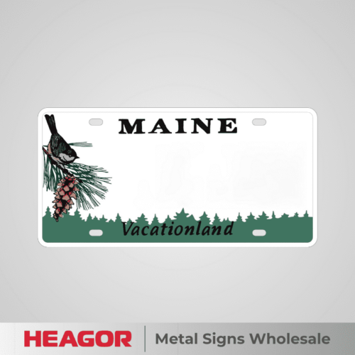 maine blank plates for car use