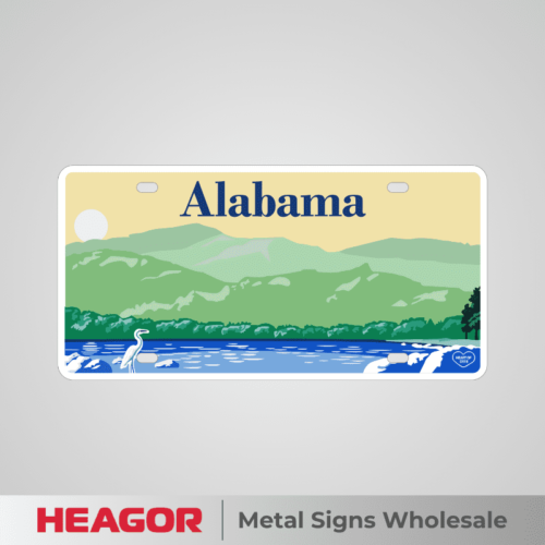 metal alabama license plate factory