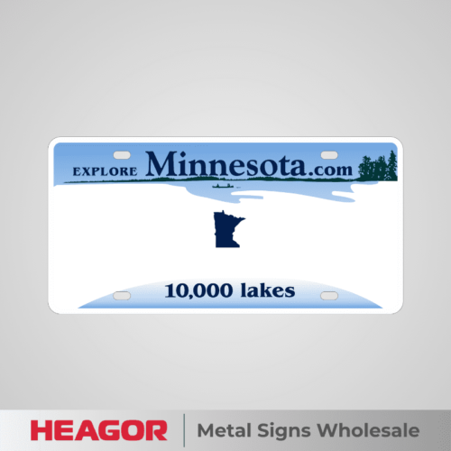 minnesota 10000 lakes car plate