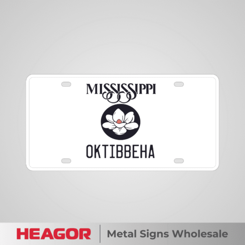 mississippi blank custom license plate