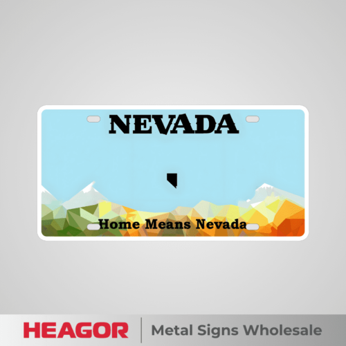 nevada car custom plate