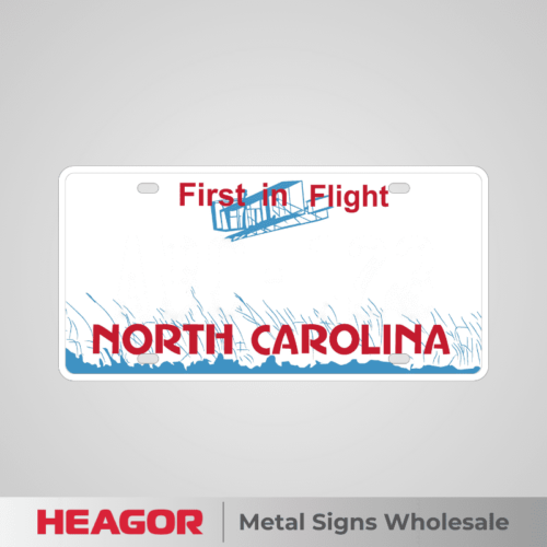 north carolina personalized plates, first in flight