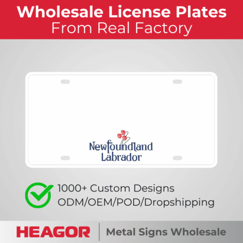 newfoundland labrador license plate blanks