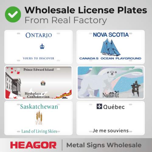 wholesale personalized canadian license plate blank