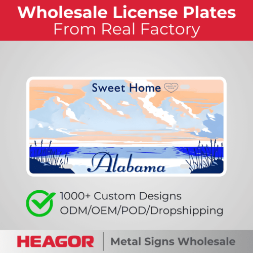 alabama sweet home license plate blanks wholesale factory supplier